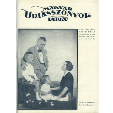 A Fekete család a Magyar Úriasszonyok Lapja címlapján