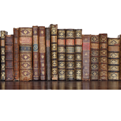 Könyvek Fekete László könyvtárából (ma MOKK antik könyvtár gyűjteményében)